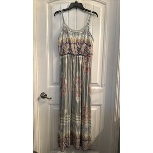 Boho Printed Maxi dress Coco & Main Size Med